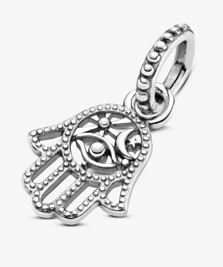 Conta Pandora Protective Hamsa Hand