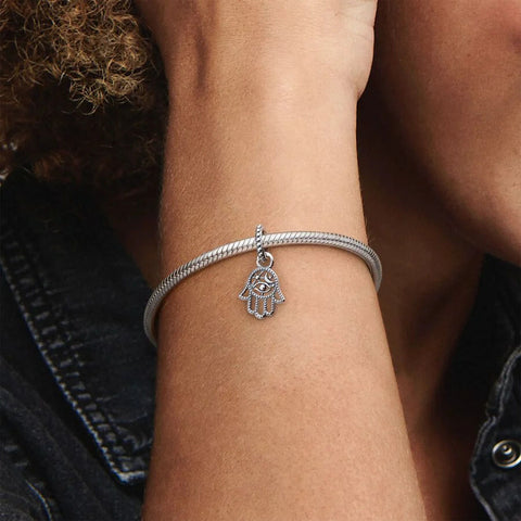 Conta Pandora Protective Hamsa Hand