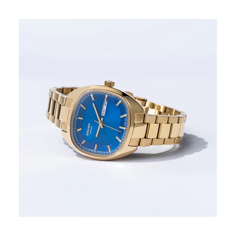 Relógio Cauny Apollon Azul Dourado