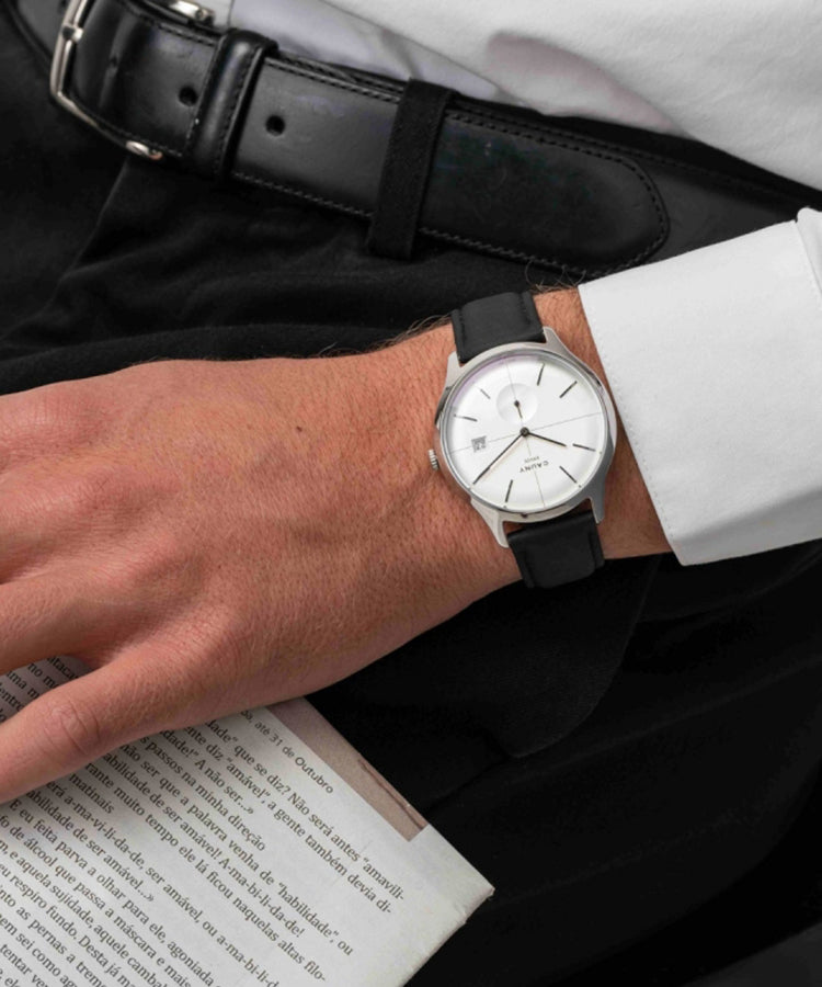 Relógio Cauny Envoy Calendar Prateado