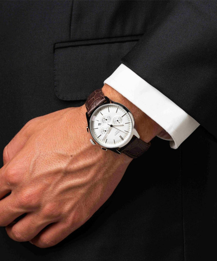 Relógio Cauny Legacy Cronógrafo Prateado