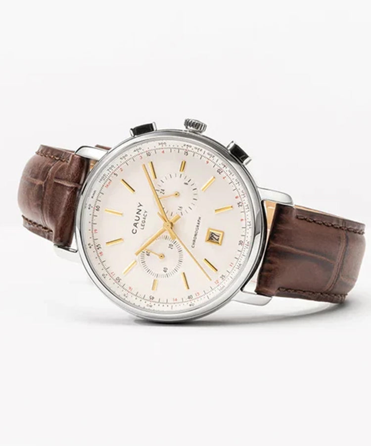 Relógio Cauny Legacy Cronógrafo Castanho