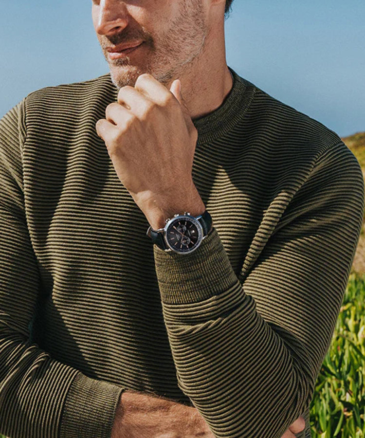 Relógio Cauny Legacy Cronógrafo Bicolor Preto