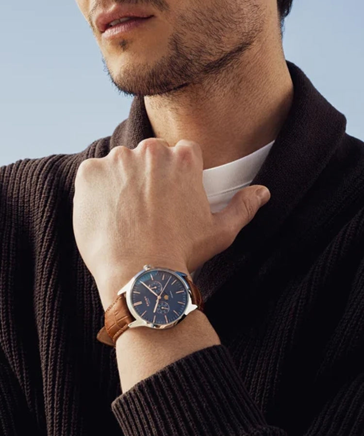 Relógio Cauny Legacy Moon-Phase Azul