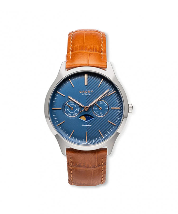 Relógio Cauny Legacy Moon-Phase Azul