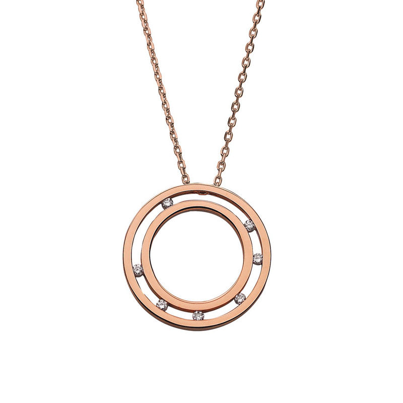 Colar Monseo Side By Side Ouro e Diamantes