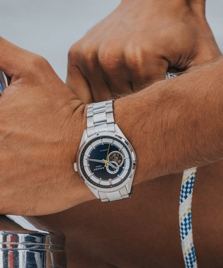 Relógio Cauny Prima Open Heart Azul