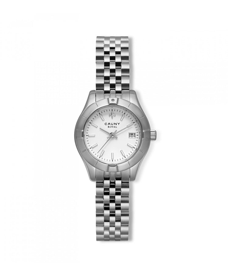 Relógio Cauny Royal Mini White Silver