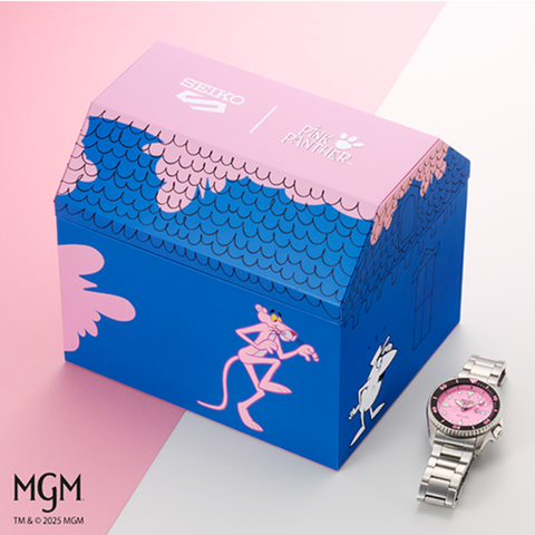 Relógio Seiko 5 Edição Limitada Pantera Cor de Rosa