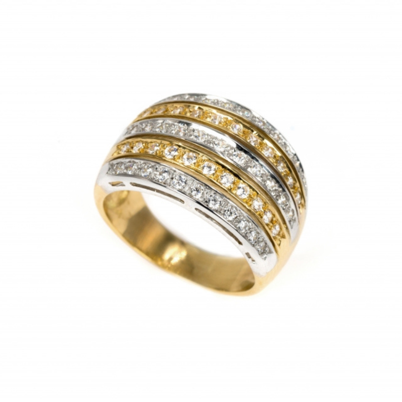 Anel pedras ouro 800 OOAN002156A