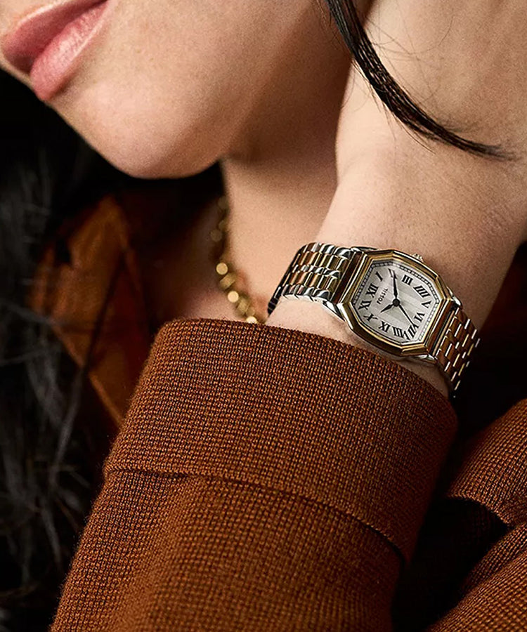 Relógio Fossil Harlow Bicolor Dourado ES5362