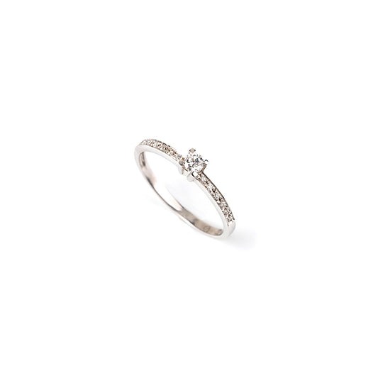 Anel brilhantes ouro 800 JOANR004764D