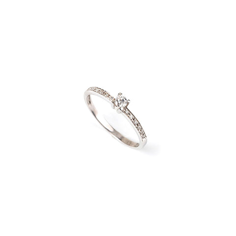 Anel brilhantes ouro 800 JOANR004764D