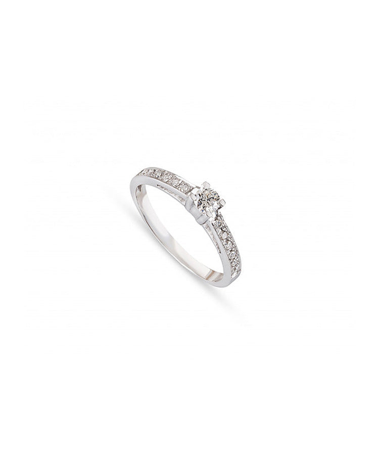 Anel brilhantes ouro 800 JOANR005394B