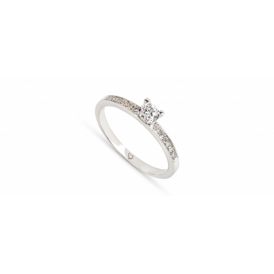 Anel brilhantes ouro 800 JOANR005600B