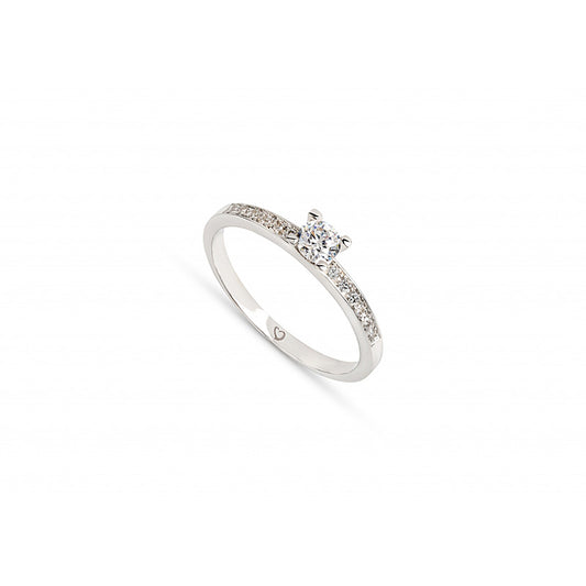 Anel brilhantes ouro 800 JOANR005605B