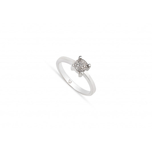 Anel brilhantes ouro 800 JOANR005610B