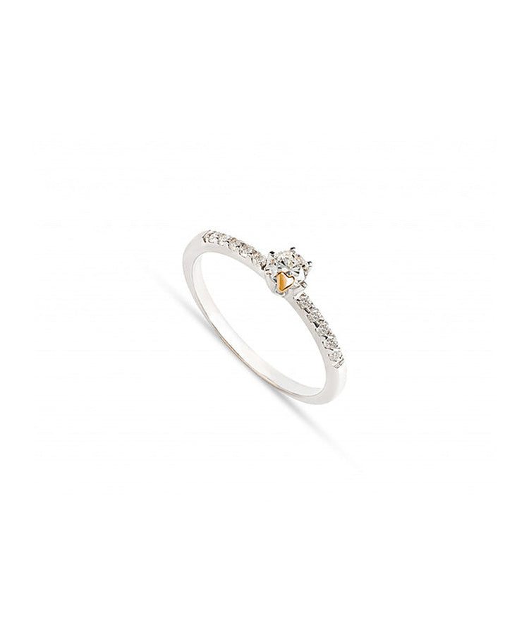 Anel brilhantes ouro 800 JOANR005921C