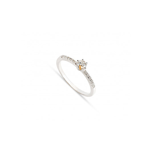 Anel brilhantes ouro 800 JOANR005921C
