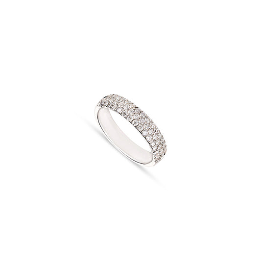 Anel brilhantes ouro 800 JOANR006035B