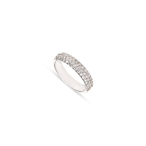 Anel brilhantes ouro 800 JOANR006035B