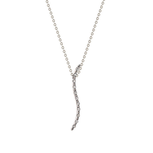 Colar brilhantes ouro 800