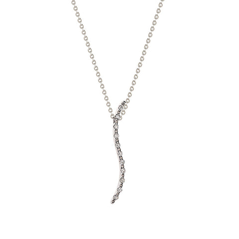 Colar brilhantes ouro 800