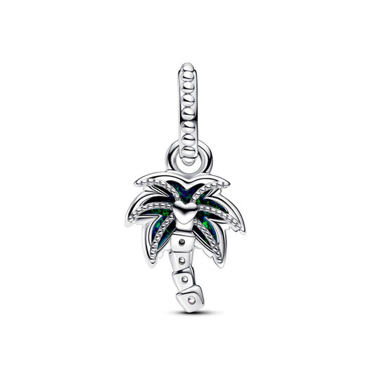 Conta Pandora Pendente Palmeira Verde Opalescente