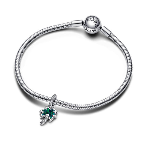 Conta Pandora Pendente Palmeira Verde Opalescente