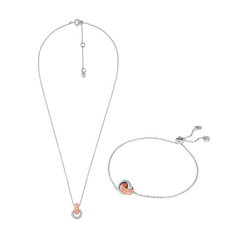 Conjunto Michael Kors prata 925 MKC1614SET