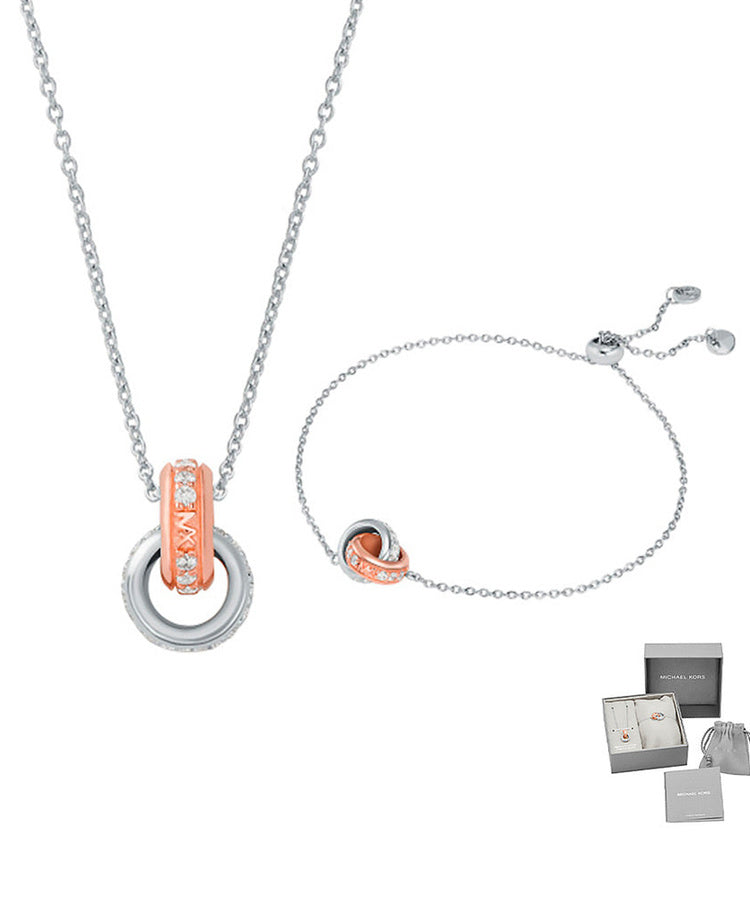 Conjunto Michael Kors prata 925 MKC1614SET