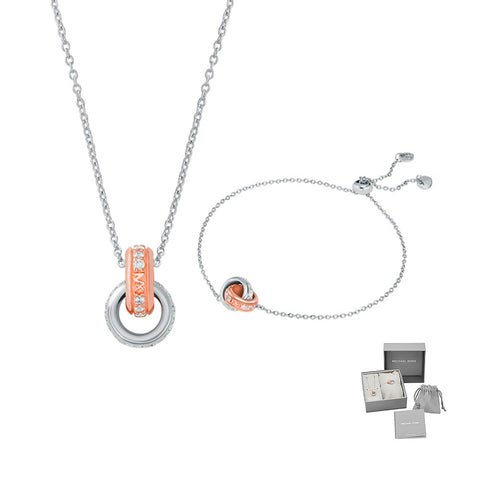 Conjunto Michael Kors prata 925 MKC1614SET