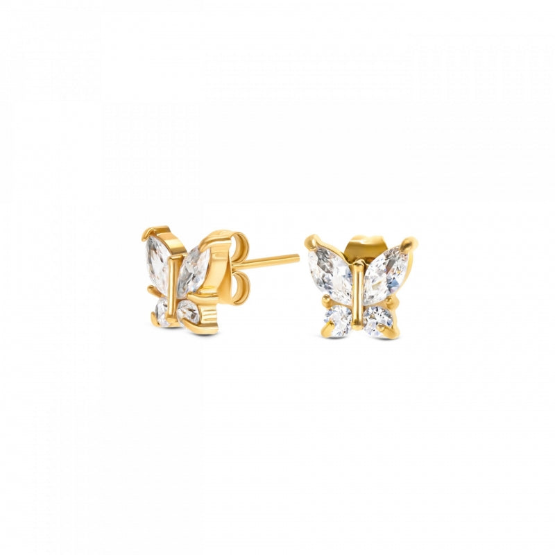 Brincos One Butterfly Crystal