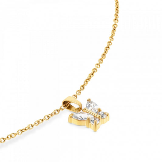 Colar One Butterfly Crystal