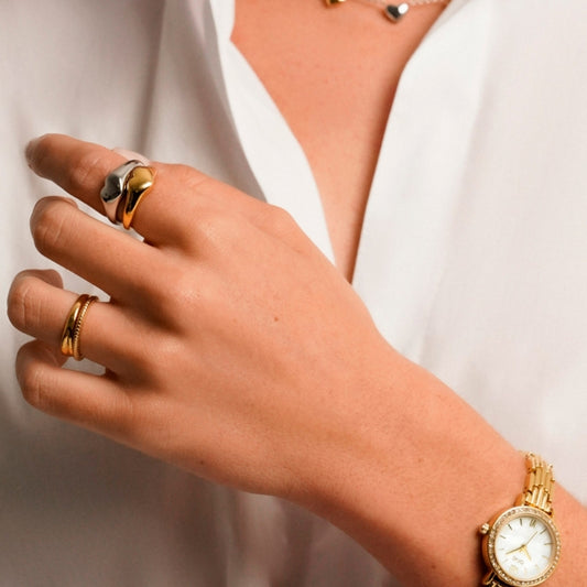 Anel One Crazy Heart Gold