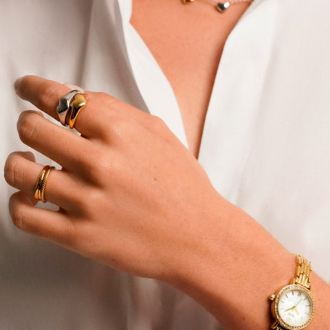 Anel One Crazy Heart Gold