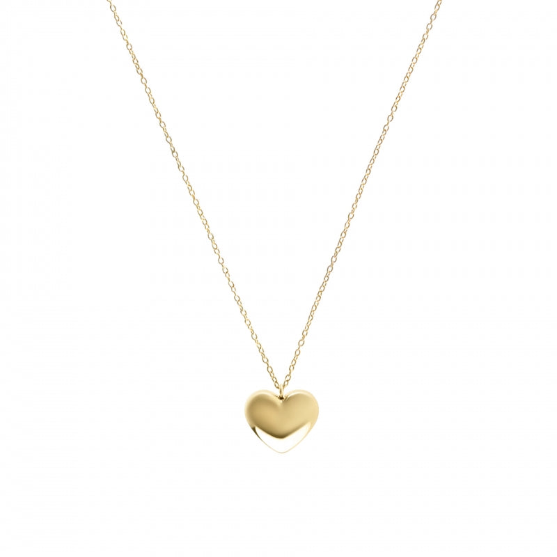 Colar One Neckmess Heart Big Gold
