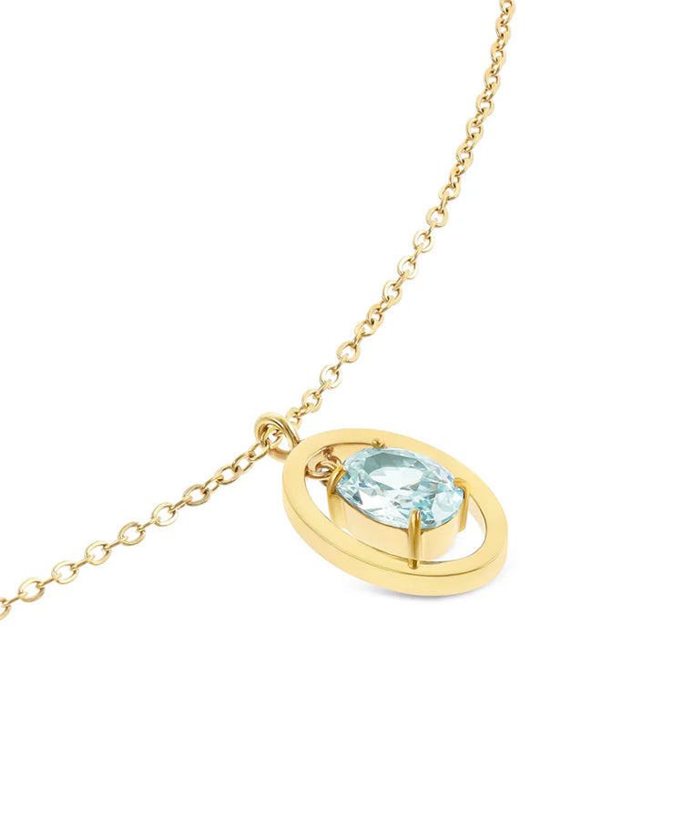 Colar One Birthstone Março - Serenidade