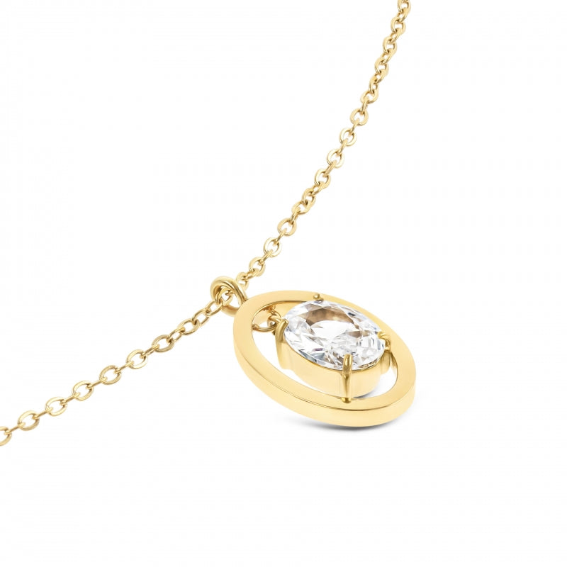 Colar One Birthstone Abril - Coragem