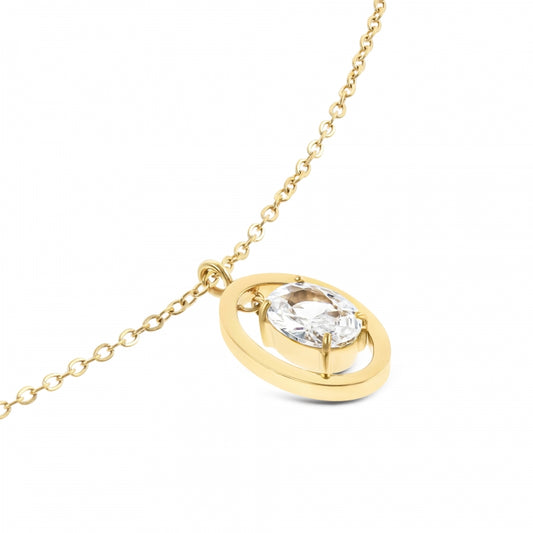 Colar One Birthstone Abril - Coragem
