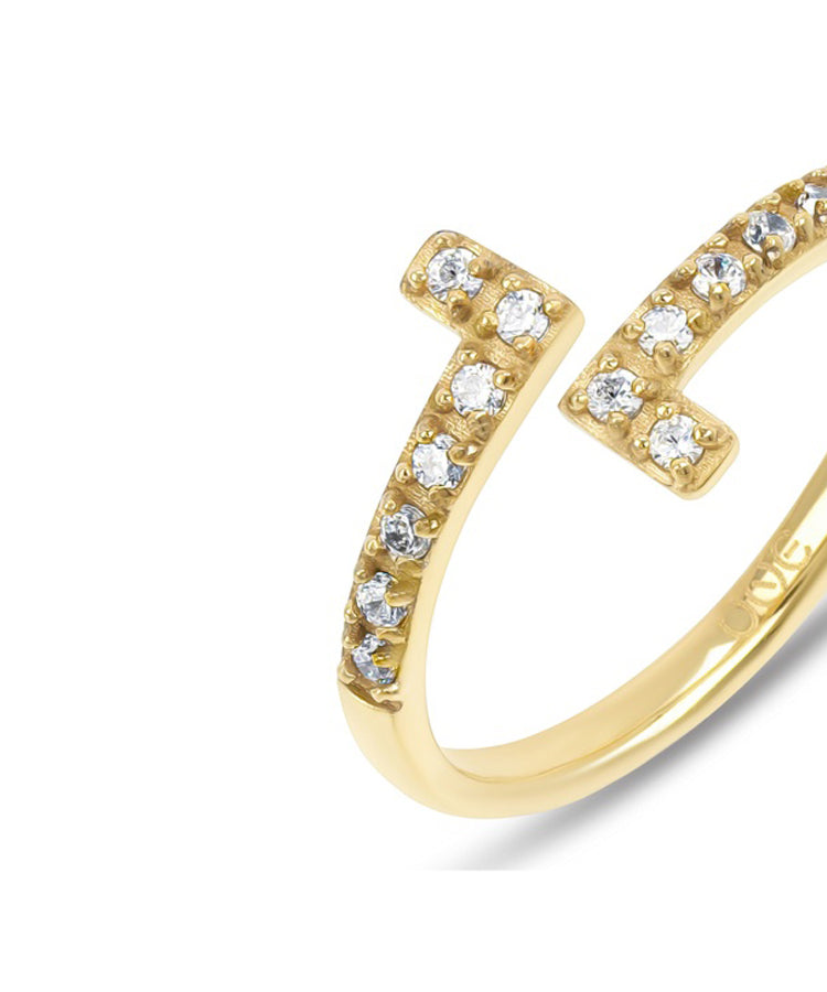 Anel One London 34 Gold