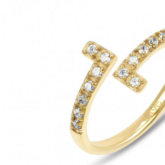 Anel One London 34 Gold