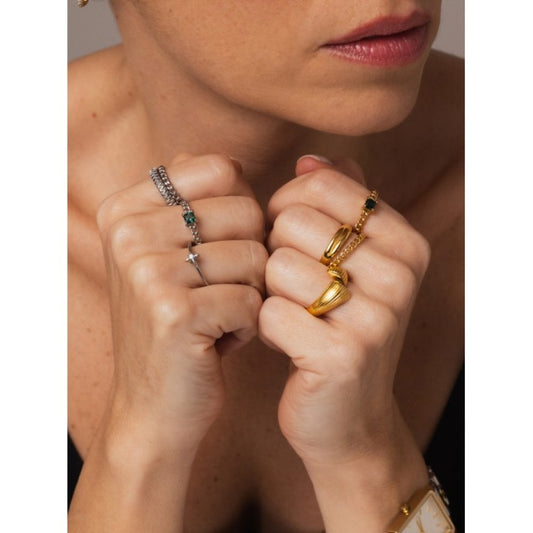 Anel One London 40 Gold