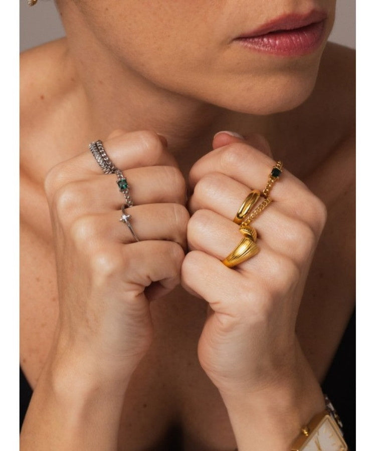 Anel One London 40 Gold