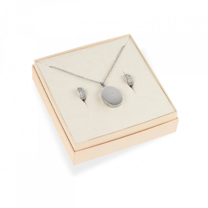Conjunto Relicário e Brincos One Locket Memories