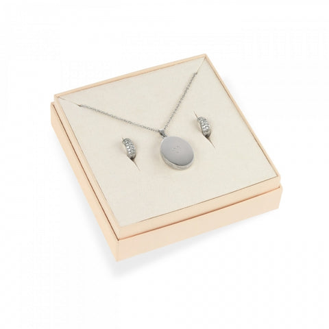 Conjunto Relicário e Brincos One Locket Memories