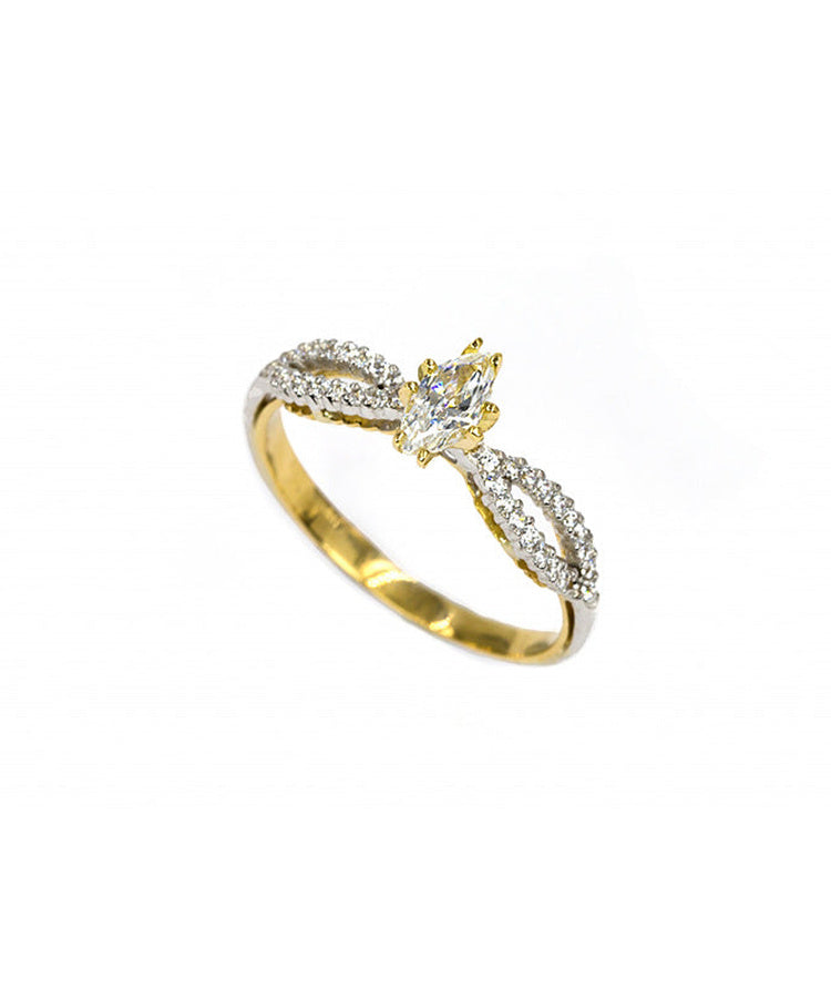 Anel pedras ouro 800 OOAN005127