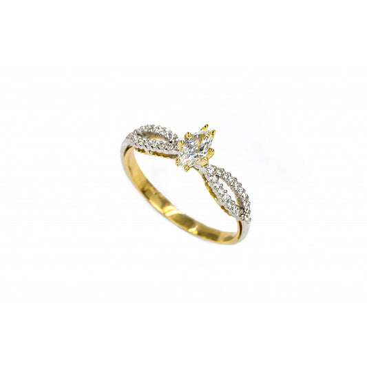 Anel pedras ouro 800 OOAN005127