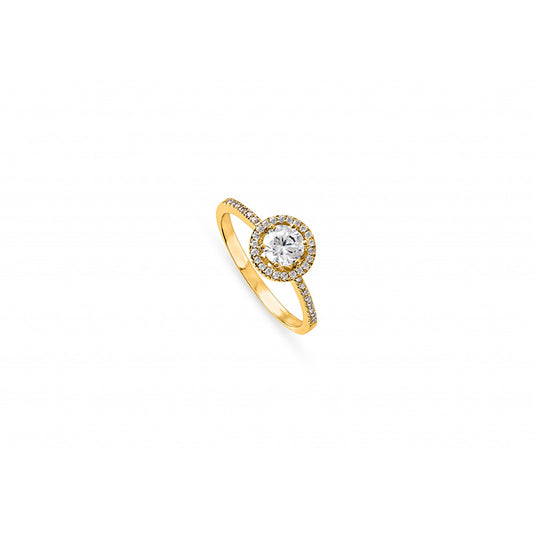 Anel pedras ouro 800 OOAN005161