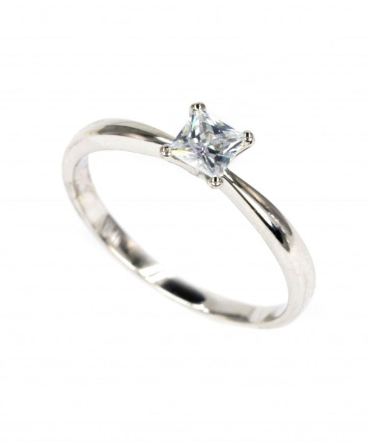 Anel solitário ouro 800 OOAN005364B